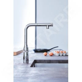 Grohe Essence SmartControl - Mitigeur d'évier avec douchette extractible, SmartControl, chrome 31615000