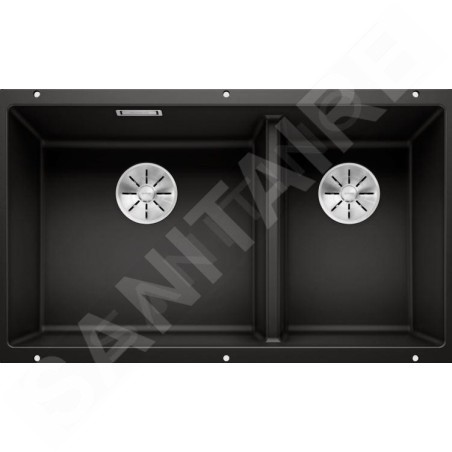 Blanco Subline 430/270 - Évier en silgranit, 755x460 mm, noir 525991