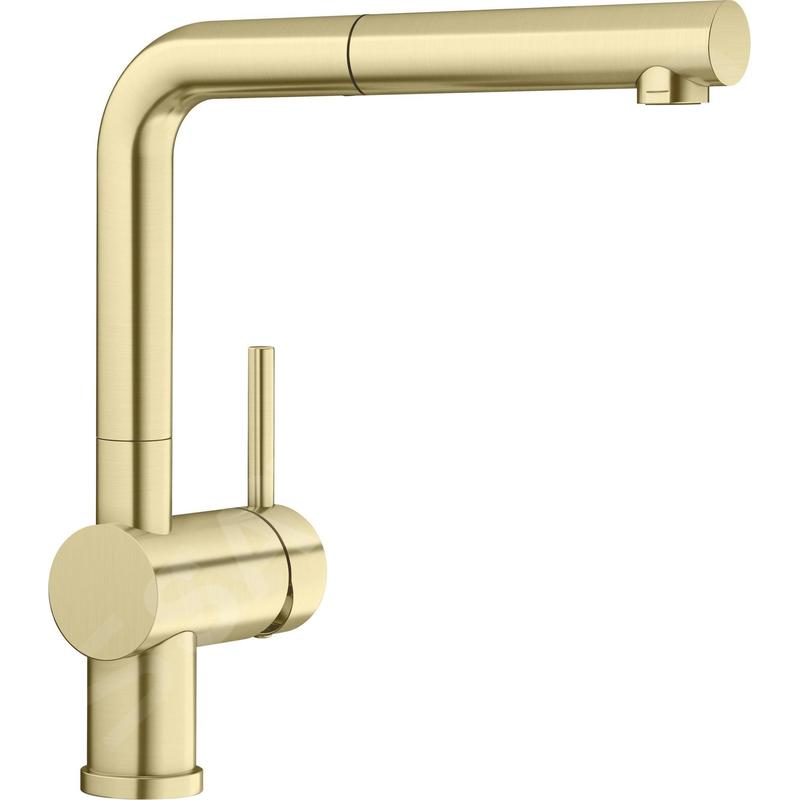 Blanco Linus S - Mitigeur d'évier avec bec extractible, or satiné 526684