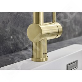 Blanco Linus S - Mitigeur d'évier avec bec extractible, or satiné 526684