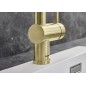 Blanco Linus S - Mitigeur d'évier avec bec extractible, or satiné 526684