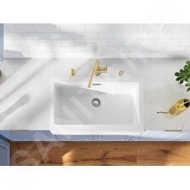Blanco Linus S - Mitigeur d'évier avec bec extractible, or satiné 526684