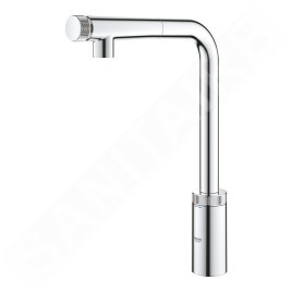 Grohe Minta SmartControl - Mitigeur d'évier avec douchette extractible, SmartControl, chrome 31613000