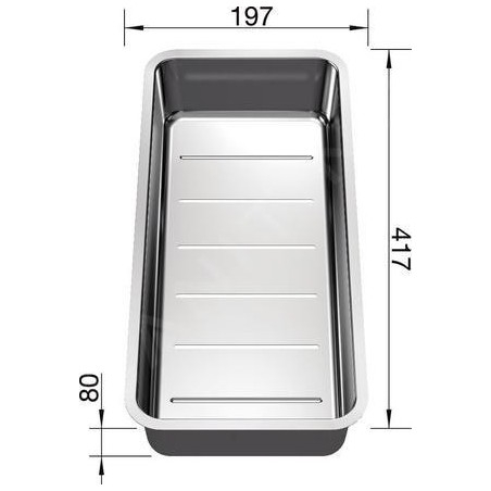 Blanco Accessoires - Vide-sauce pour évier Andano, inox 227692