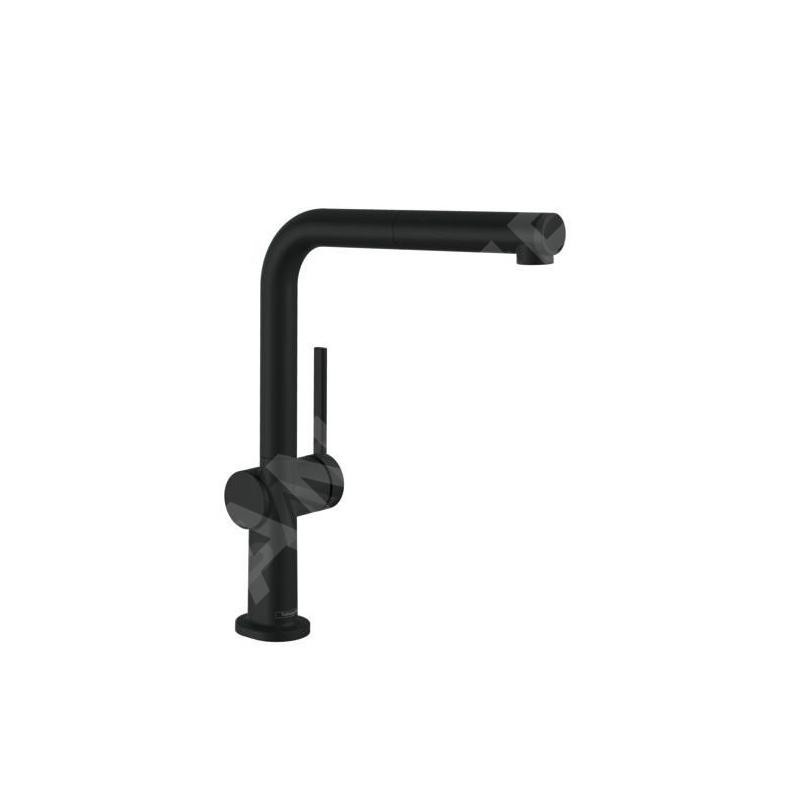Hansgrohe M54 - Mitigeur d’évier Talis avec manchon de fermeture extractible, noir mat 72808670