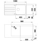 Blanco Lemis XL 6 - Évier 1000x500 mm, InFino, inox brossé 523035 Blanco Lemis XL 6 - Évier 1000x500 mm, InFino, inox brossé 523035
