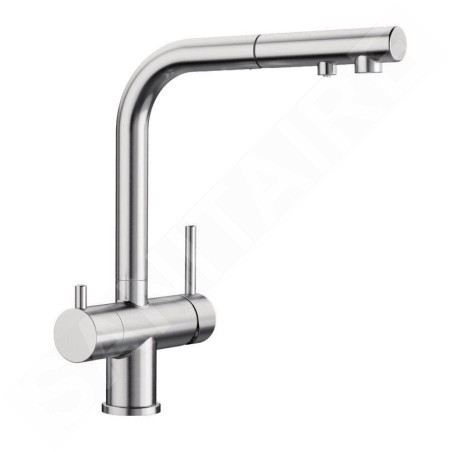 Blanco Fontas S II - Robinetterie d’évier avec embout extractible et fonction filtrante, inox 525199