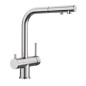 Blanco Fontas S II - Robinetterie d’évier avec embout extractible et fonction filtrante, inox 525199 Blanco Fontas S II - Robinetterie d’évier avec embout extractible et fonction filtrante, inox 525199