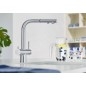 Blanco Fontas S II - Robinetterie d’évier avec embout extractible et fonction filtrante, inox 525199 Blanco Fontas S II - Robinetterie d’évier avec embout extractible et fonction filtrante, inox 525199
