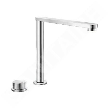 Blanco Eloscope F II - Robinetterie d’évier escamotable pour montage sous fenêtre, installation 2 trous, chrome 516672