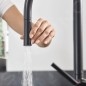 Hansgrohe M54 - Mitigeur d’évier Talis avec douchette extractible, noir mat 72800670