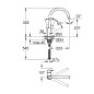 Grohe Start Edge - Mitigeur d'évier, chrome 30529001