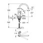 Grohe BauFlow - Mitigeur d'évier, chrome 31538001