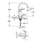 Grohe QuickFix Start - Mitigeur d'évier, chrome 30469000
