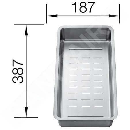 Blanco Accessoires - Vide-sauce universel pour évier Divon II et Etagon, inox 231396