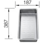 Blanco Accessoires - Vide-sauce universel pour évier Divon II et Etagon, inox 231396 Blanco Accessoires - Vide-sauce universel pour évier Divon II et Etagon, inox 231396