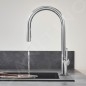 Hansgrohe M54 - Mitigeur d'évier Talis avec douchette extractible, chrome 72800000
