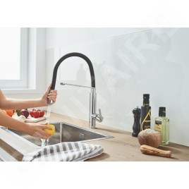 Grohe Feel - Mitigeur d'évier avec bec extractible, chrome 31489000