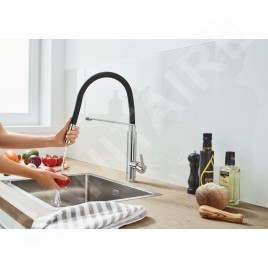 Grohe Feel - Mitigeur d'évier avec bec extractible, chrome 31489000