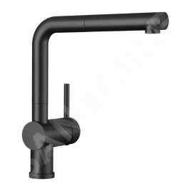 Blanco Linus S - Mitigeur d'évier avec bec extractible, noir mat 525807