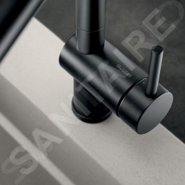 Blanco Linus S - Mitigeur d'évier avec bec extractible, noir mat 525807