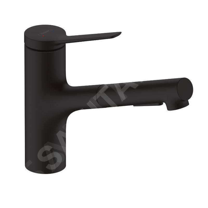 Hansgrohe Zesis M33 - Mitigeur d'évier 150, sBox lite, noir mat 74803670