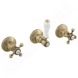 Sapho Reitano Rubinetteria Antea - Mitigeur de douche encastré, pour 2 sorties, bronze SET305-106
