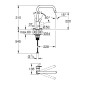 Grohe QuickFix Start - Mitigeur d’évier, noir mat 304702430