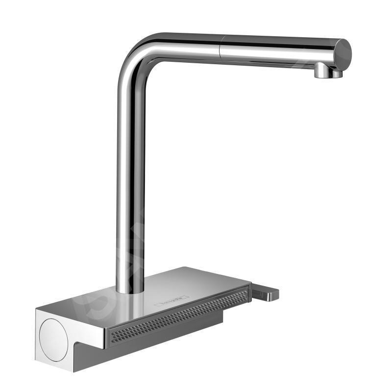 Hansgrohe M81 - Mitigeur d'évier Aquno Select avec bec extractible, 2 jets, chrome 73836000 Hansgrohe M81 - Mitigeur d'évier Aquno Select avec bec extractible, 2 jets, chrome 73836000