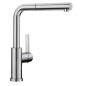 Blanco Lanora S-F - Mitigeur d'évier avec bec extractible, sous fenêtre, inox brossé 526180