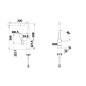 Blanco Lanora S-F - Mitigeur d'évier avec bec extractible, sous fenêtre, inox brossé 526180