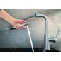 Blanco Lanora S-F - Mitigeur d'évier avec bec extractible, sous fenêtre, inox brossé 526180