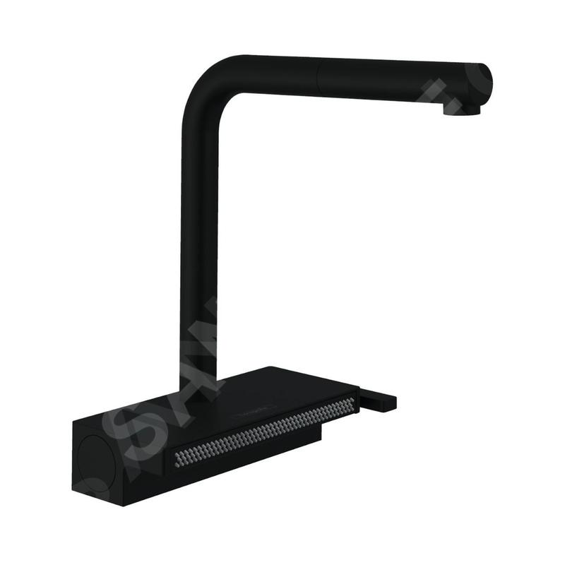 Hansgrohe M81 - Mitigeur d'évier Aquno Select 250 avec bec extractible, 2 jets, noir mat 73836670 Hansgrohe M81 - Mitigeur d'évier Aquno Select 250 avec bec extractible, 2 jets, noir mat 73836670