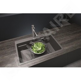 Blanco Etagon 8 - Évier en silgranit, 780x510 mm, avec rails, noir 525893