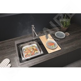 Blanco Etagon 8 - Évier en silgranit, 780x510 mm, avec rails, noir 525893