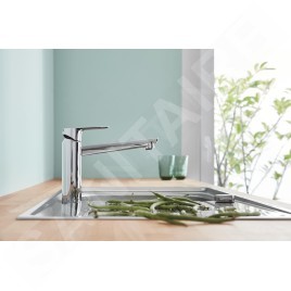 Grohe BauEdge - Mitigeur d'évier, chrome 31693000