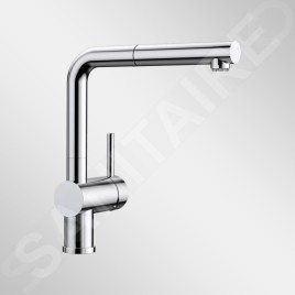 Blanco Linus S-F - Mitigeur d’évier avec douchette extractible, à basculer sous la fenêtre, chrome 514023