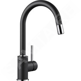 Blanco Mida S - Robinetterie d’évier avec douchette extractible, anthracite/chrome 521455