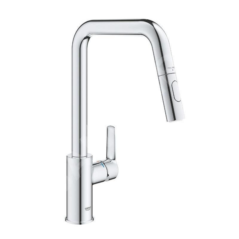 Grohe QuickFix Start - Mitigeur d'évier avec douchette extractible, chrome 30631000