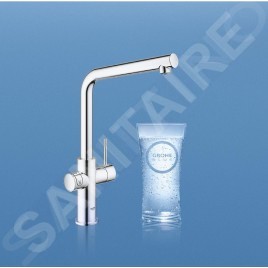 Grohe Blue Home - Mitigeur d’évier avec unité réfrigérante et filtration, chrome 31454001