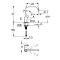 Grohe QuickFix Start - Mitigeur d'évier, rabattable, chrome 30630000