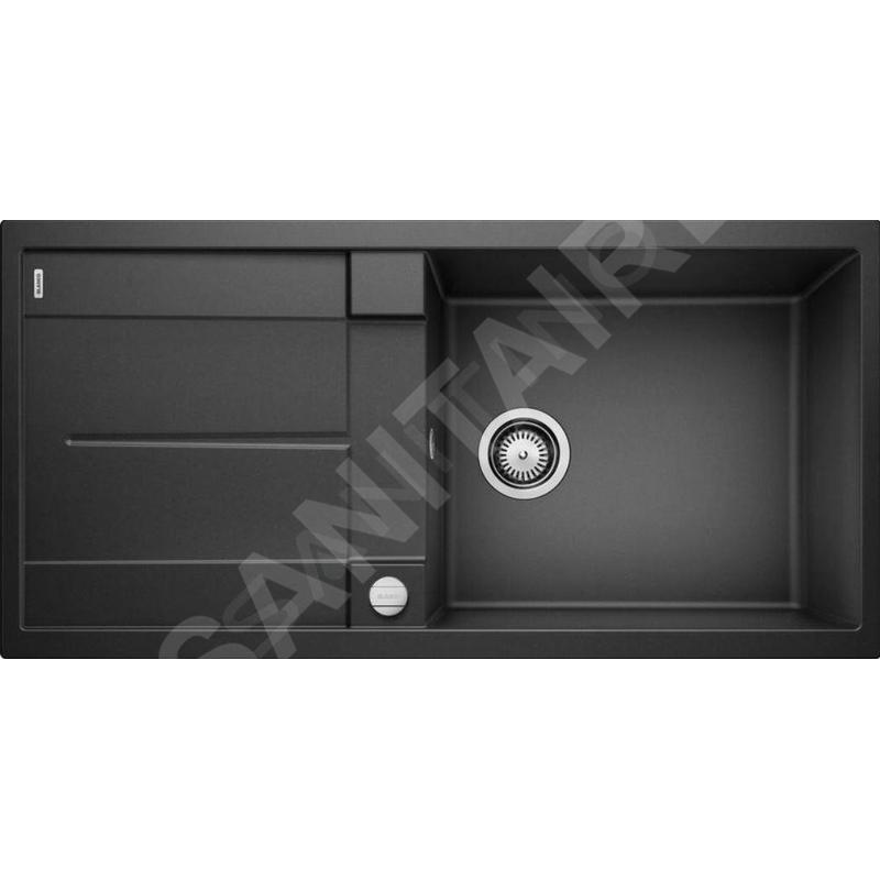 Blanco Metra XL 6 - Évier en silgranit 1000x500 mm, avec commande de vidage, noir 525931