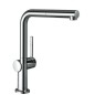 Hansgrohe M54 - Mitigeur d'évier Talis avec bec extractible, sBox, chrome 72809000