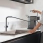 Hansgrohe M54 - Mitigeur d'évier Talis avec bec extractible, sBox, chrome 72809000