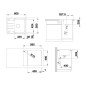 Blanco Lemis 45 - Évier, 605x500 mm, inox brossé 525115