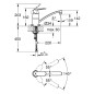 Grohe Eurosmart Cosmopolitan - Mitigeur d’évier, chrome 32842000 Grohe Eurosmart Cosmopolitan - Mitigeur d’évier, chrome 32842000