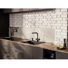 Blanco Fontas S II - Mitigeur d'évier avec bec extractible et fonction filtrante, noir mat 526672