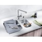 Blanco Accessoires - Planche à découper à installer sur évier, verre argenté 227697