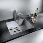 Blanco Accessoires - Planche à découper à installer sur évier, verre argenté 227697