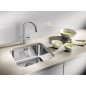 Blanco Supra 400 - Évier, 430x430 mm, inox brossé 518201